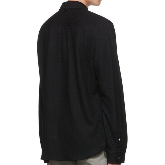rag & bone Jack Shirt in Black Size Medium - Picture 2 of 5